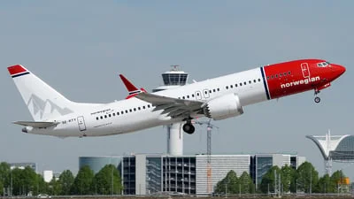 Norwegian SE-RTY Boeing 737-8 MAX