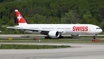 Swiss HB-JNF Boeing 777-3DEER