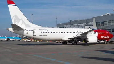Norwegian SE-NAA Boeing 737-8 MAX