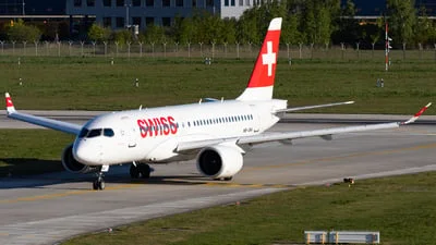 Swiss HB-JBA Bombardier CSeries CS100 